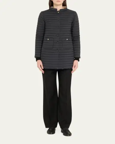 HERNO Reversible A-Shape Quilted Down Jacket | Thumbnail 2 HERNO Reversible A-Shape Quilted Down Jacket | Thumbnail 2