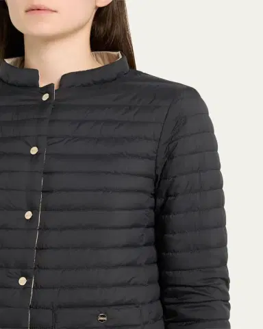HERNO Reversible A-Shape Quilted Down Jacket | Thumbnail 5 HERNO Reversible A-Shape Quilted Down Jacket | Thumbnail 5