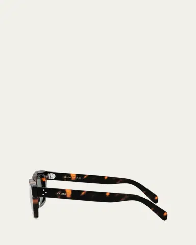 Celine Men's Three Dots Acetate and Nylon Square Sunglasses | Thumbnail 3 Celine Men's Three Dots Acetate and Nylon Square Sunglasses | Thumbnail 3