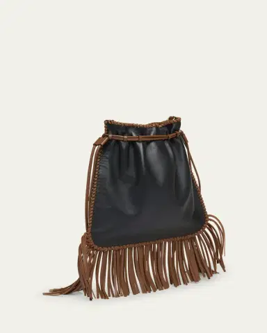 Valentino Garavani Nellcote Alice Large Fringe Studded Leather Bucket Bag | Thumbnail 4 Valentino Garavani Nellcote Alice Large Fringe Studded Leather Bucket Bag | Thumbnail 4