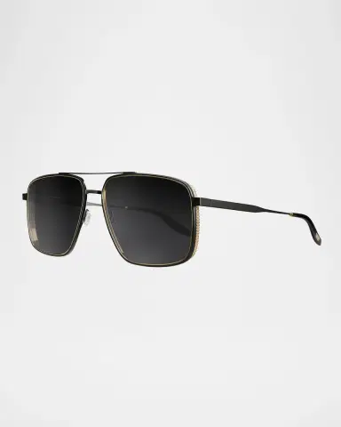 BARTON PERREIRA Men's Scaramanga 007 Titanium Aviator Sunglasses | Thumbnail 3 BARTON PERREIRA Men's Scaramanga 007 Titanium Aviator Sunglasses | Thumbnail 3