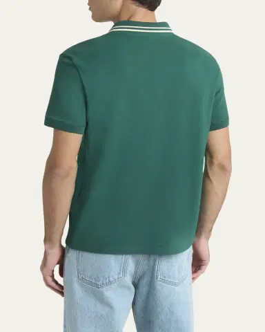Valentino Garavani Men's VLogo-Patch Pique Polo Shirt | Thumbnail 7 Valentino Garavani Men's VLogo-Patch Pique Polo Shirt | Thumbnail 7