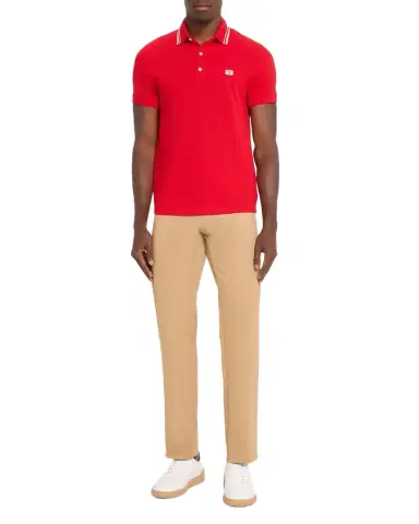Valentino Garavani Men's VLogo-Patch Pique Polo Shirt | Thumbnail 1 Valentino Garavani Men's VLogo-Patch Pique Polo Shirt | Thumbnail 1