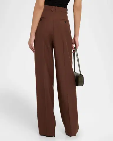 Saint Laurent Double-Pleated Straight-Leg Trousers | Thumbnail 2 Saint Laurent Double-Pleated Straight-Leg Trousers | Thumbnail 2