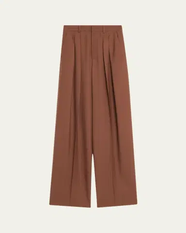Saint Laurent Double-Pleated Straight-Leg Trousers | Thumbnail 5 Saint Laurent Double-Pleated Straight-Leg Trousers | Thumbnail 5