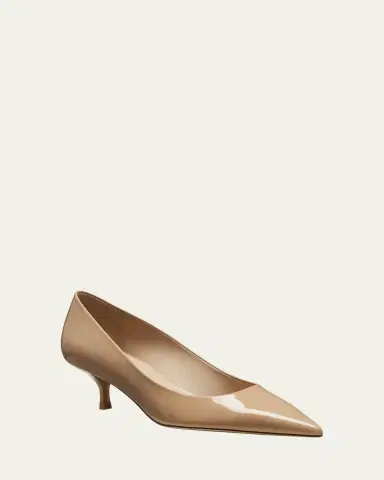 Stuart Weitzman Stuart Patent Kitten Pumps | Thumbnail 2 Stuart Weitzman Stuart Patent Kitten Pumps | Thumbnail 2