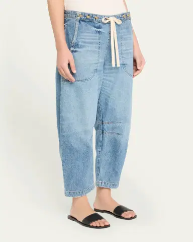 TWP Jetties Beach Drawstring Barrel-Leg Jeans | Thumbnail 8 TWP Jetties Beach Drawstring Barrel-Leg Jeans | Thumbnail 8