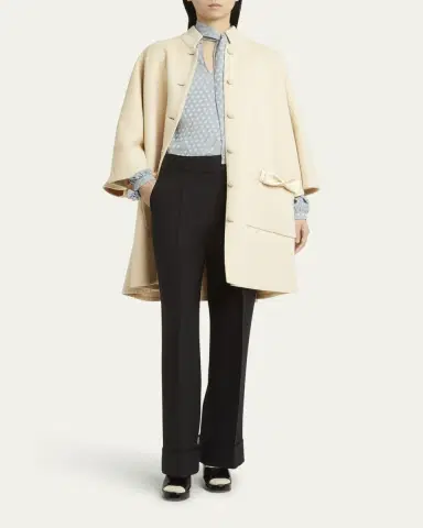 Valentino Garavani Crepe Couture Trousers | Thumbnail 2 Valentino Garavani Crepe Couture Trousers | Thumbnail 2