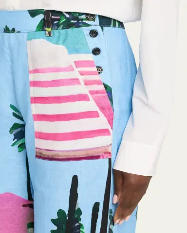 Libertine Poolside Print Straight-Leg Pants | Thumbnail 5 Libertine Poolside Print Straight-Leg Pants | Thumbnail 5