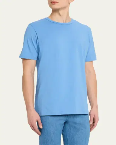 Gabriela Hearst Men's Bandeira Fine Cotton Jersey Crewneck T-Shirt | Thumbnail 5 Gabriela Hearst Men's Bandeira Fine Cotton Jersey Crewneck T-Shirt | Thumbnail 5