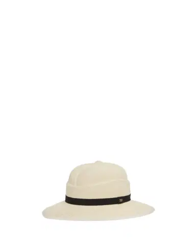 Valentino Garavani Men's VLogo Signature Large Brim Fedora Hat | Thumbnail 1 Valentino Garavani Men's VLogo Signature Large Brim Fedora Hat | Thumbnail 1