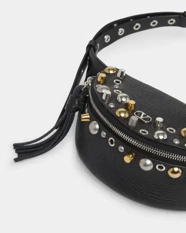 Valentino Garavani Men's Nellcote Studded Leather Belt Bag | Thumbnail 4 Valentino Garavani Men's Nellcote Studded Leather Belt Bag | Thumbnail 4