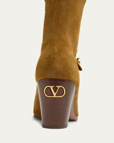 Valentino Garavani Pattie Suede Buckle Ankle Boots | Thumbnail 5 Valentino Garavani Pattie Suede Buckle Ankle Boots | Thumbnail 5