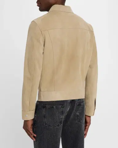 Frame Men's Suede Trucker Jacket | Thumbnail 2 Frame Men's Suede Trucker Jacket | Thumbnail 2