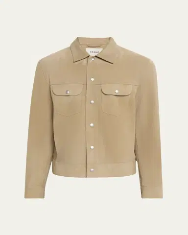 Frame Men's Suede Trucker Jacket | Thumbnail 5 Frame Men's Suede Trucker Jacket | Thumbnail 5
