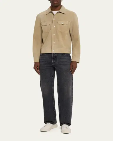 Frame Men's Suede Trucker Jacket | Thumbnail 6 Frame Men's Suede Trucker Jacket | Thumbnail 6