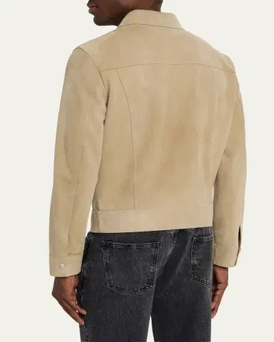 Frame Men's Suede Trucker Jacket | Thumbnail 7 Frame Men's Suede Trucker Jacket | Thumbnail 7