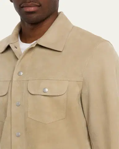 Frame Men's Suede Trucker Jacket | Thumbnail 9 Frame Men's Suede Trucker Jacket | Thumbnail 9