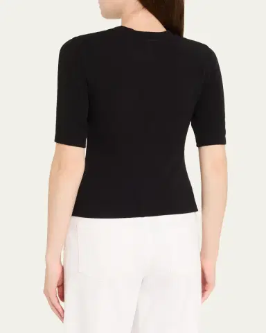 Frame Ribbed Crewneck Tee | Thumbnail 3 Frame Ribbed Crewneck Tee | Thumbnail 3