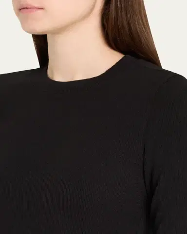 Frame Ribbed Crewneck Tee | Thumbnail 5 Frame Ribbed Crewneck Tee | Thumbnail 5