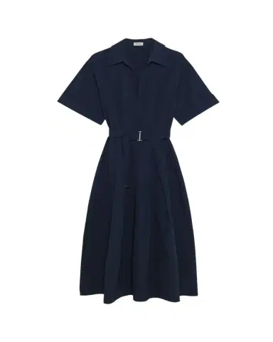 Simkhai Deanna Short-Sleeve Belted Midi Dress | Thumbnail 1 Simkhai Deanna Short-Sleeve Belted Midi Dress | Thumbnail 1