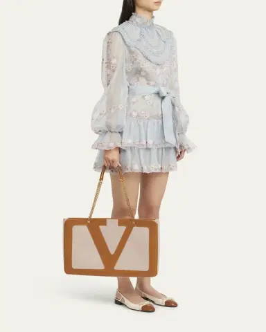 Valentino Garavani Viva Superstar Large VLOGO Canvas Tote Bag | Thumbnail 10 Valentino Garavani Viva Superstar Large VLOGO Canvas Tote Bag | Thumbnail 10