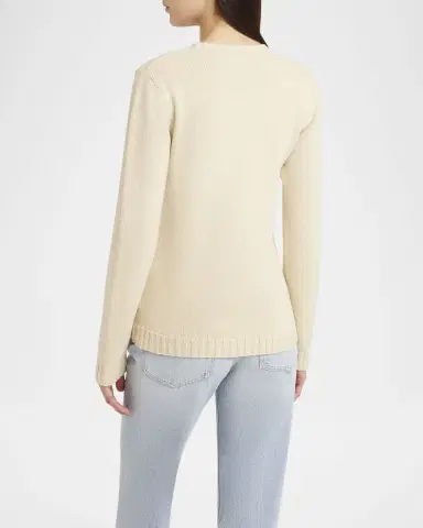 Valentino Garavani Chez Valentino Beaded Wool Sweater | Thumbnail 2 Valentino Garavani Chez Valentino Beaded Wool Sweater | Thumbnail 2
