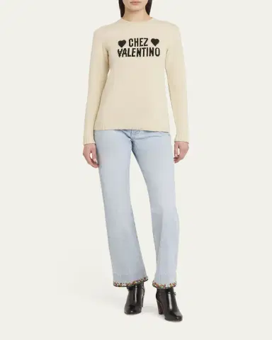Valentino Garavani Chez Valentino Beaded Wool Sweater | Thumbnail 6 Valentino Garavani Chez Valentino Beaded Wool Sweater | Thumbnail 6
