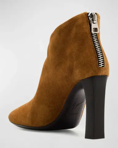 Giuseppe Zanotti Sensorial Suede Leather Ankle Booties | Thumbnail 4 Giuseppe Zanotti Sensorial Suede Leather Ankle Booties | Thumbnail 4