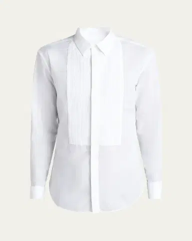 Giorgio Armani Men's Pleated Bib Tuxedo Shirt | Thumbnail 3 Giorgio Armani Men's Pleated Bib Tuxedo Shirt | Thumbnail 3