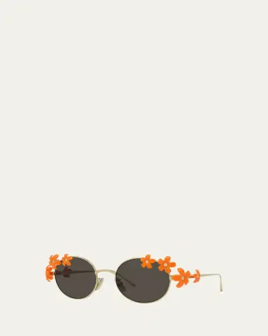 Loewe Signature Floral Metal Sunglasses | Thumbnail 2 Loewe Signature Floral Metal Sunglasses | Thumbnail 2