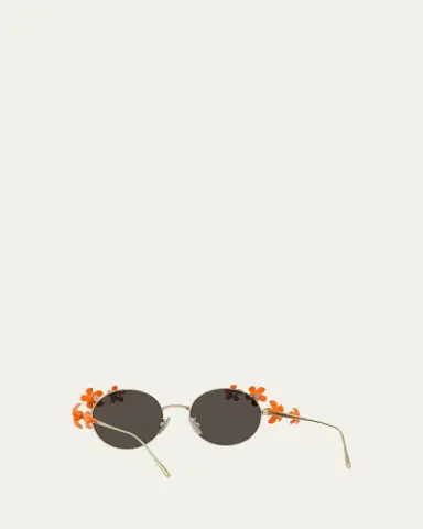 Loewe Signature Floral Metal Sunglasses | Thumbnail 3 Loewe Signature Floral Metal Sunglasses | Thumbnail 3