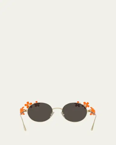 Loewe Signature Floral Metal Sunglasses | Thumbnail 5 Loewe Signature Floral Metal Sunglasses | Thumbnail 5