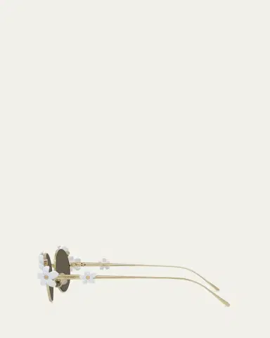 Loewe Signature Floral Metal Sunglasses | Thumbnail 8 Loewe Signature Floral Metal Sunglasses | Thumbnail 8
