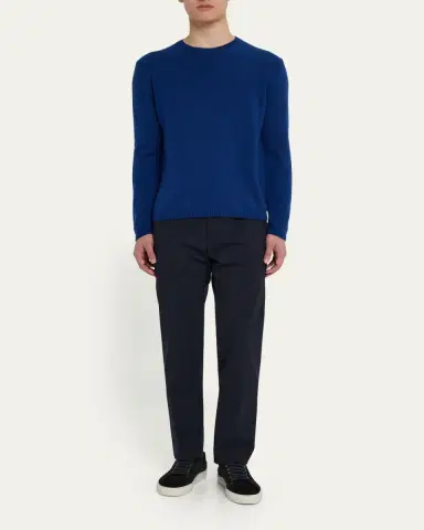 Bergdorf Goodman Men's Cashmere Crewneck Sweater | Thumbnail 6 Bergdorf Goodman Men's Cashmere Crewneck Sweater | Thumbnail 6