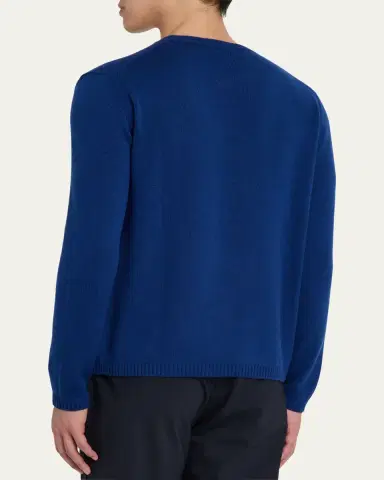 Bergdorf Goodman Men's Cashmere Crewneck Sweater | Thumbnail 7 Bergdorf Goodman Men's Cashmere Crewneck Sweater | Thumbnail 7