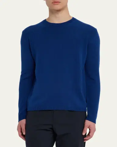 Bergdorf Goodman Men's Cashmere Crewneck Sweater | Thumbnail 8 Bergdorf Goodman Men's Cashmere Crewneck Sweater | Thumbnail 8
