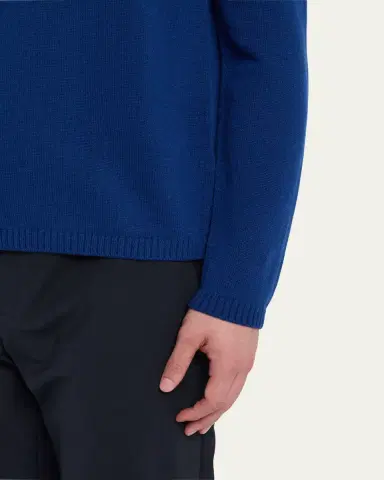 Bergdorf Goodman Men's Cashmere Crewneck Sweater | Thumbnail 9 Bergdorf Goodman Men's Cashmere Crewneck Sweater | Thumbnail 9