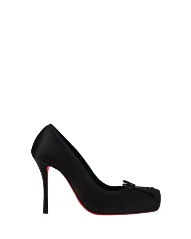 Christian Louboutin 100mm Cassia Satin Ballerina Pumps | Thumbnail 1 Christian Louboutin 100mm Cassia Satin Ballerina Pumps | Thumbnail 1