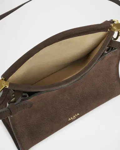 Alaïa Le Click Small Shoulder Bag in Nubuck Leather | Thumbnail 3 Alaïa Le Click Small Shoulder Bag in Nubuck Leather | Thumbnail 3