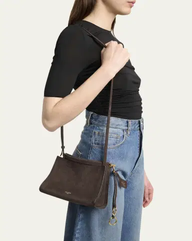 Alaïa Le Click Small Shoulder Bag in Nubuck Leather | Thumbnail 7 Alaïa Le Click Small Shoulder Bag in Nubuck Leather | Thumbnail 7