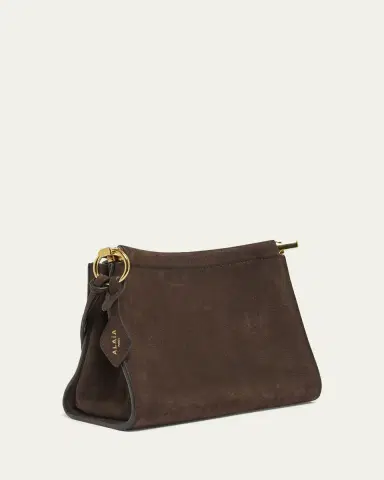 Alaïa Le Click Small Shoulder Bag in Nubuck Leather | Thumbnail 8 Alaïa Le Click Small Shoulder Bag in Nubuck Leather | Thumbnail 8