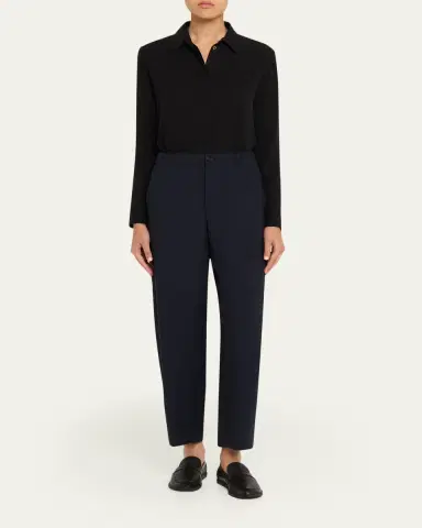 Marni Elastic Waistband Straight-Leg Trousers | Thumbnail 6 Marni Elastic Waistband Straight-Leg Trousers | Thumbnail 6