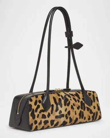 Alaïa Le Teckel Medium Shoulder Bag in Leopard Calf Hair | Thumbnail 2 Alaïa Le Teckel Medium Shoulder Bag in Leopard Calf Hair | Thumbnail 2