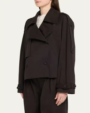 Proenza Schouler White Label Yasmin Cropped Trench Coat | Thumbnail 2 Proenza Schouler White Label Yasmin Cropped Trench Coat | Thumbnail 2