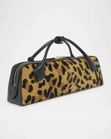 Alaïa Le Teckel Clutch Bag in Leopard Calf Hair | Thumbnail 3 Alaïa Le Teckel Clutch Bag in Leopard Calf Hair | Thumbnail 3