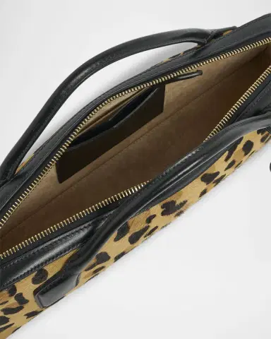 Alaïa Le Teckel Clutch Bag in Leopard Calf Hair | Thumbnail 4 Alaïa Le Teckel Clutch Bag in Leopard Calf Hair | Thumbnail 4