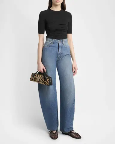 Alaïa Le Teckel Clutch Bag in Leopard Calf Hair | Thumbnail 5 Alaïa Le Teckel Clutch Bag in Leopard Calf Hair | Thumbnail 5