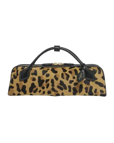 Alaïa Le Teckel Clutch Bag in Leopard Calf Hair | Thumbnail 1 Alaïa Le Teckel Clutch Bag in Leopard Calf Hair | Thumbnail 1