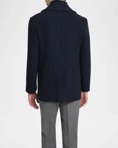 Givenchy Men's Double-Face Wool Peacoat | Thumbnail 2 Givenchy Men's Double-Face Wool Peacoat | Thumbnail 2